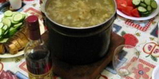 Рецепт ухи на природе