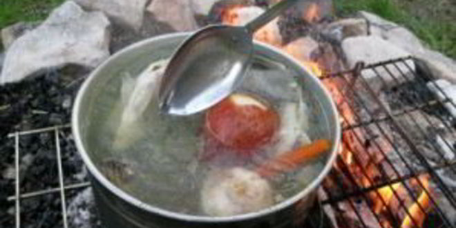 Рецепт ухи на природе