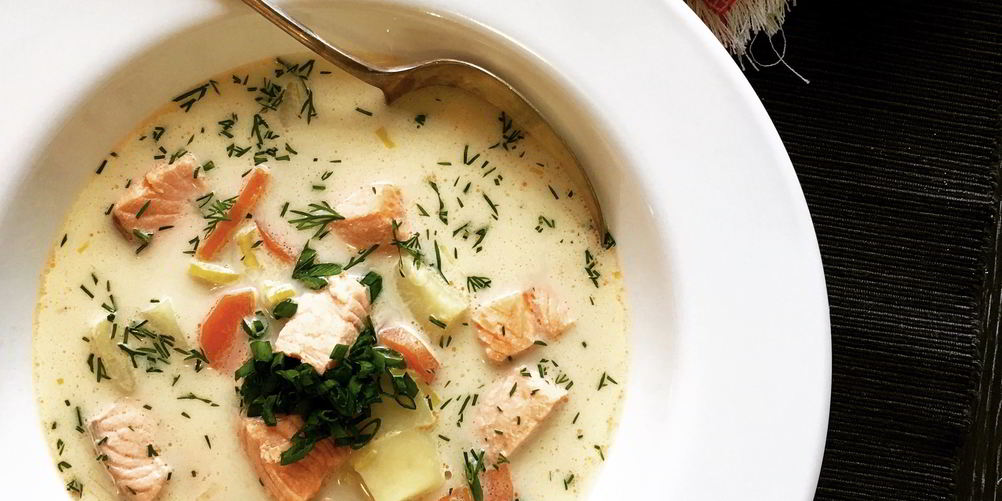 Как приготовить уху по-фински со сливками