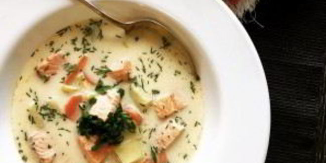 Рецепт ухи по-фински со сливками