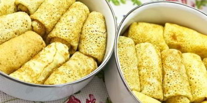 Рецепт ажурных блинчиков