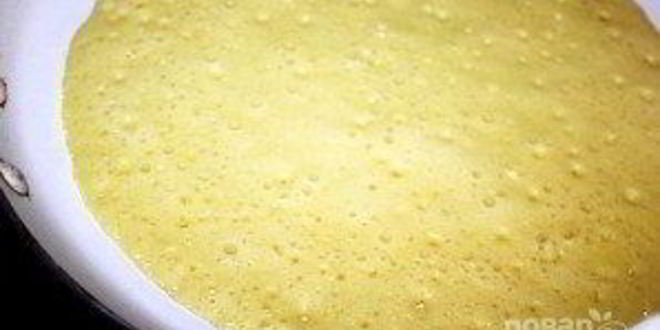 Рецепт блинчиков на кефире тонкие с дырочками