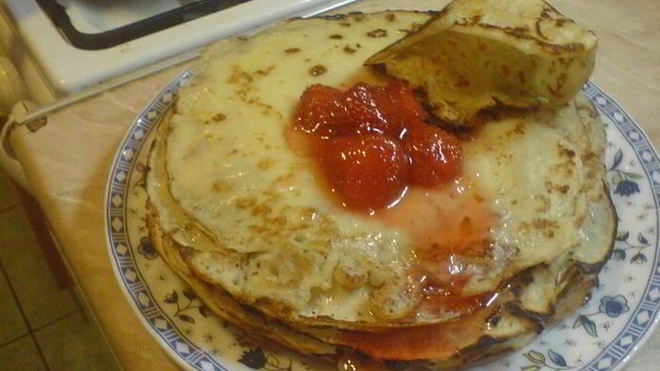 Рецепт Блинчиков на минералке