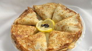 Рецепт Блинчиков на молоке с яблоками