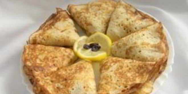 Рецепт блинчиков на молоке с яблоками