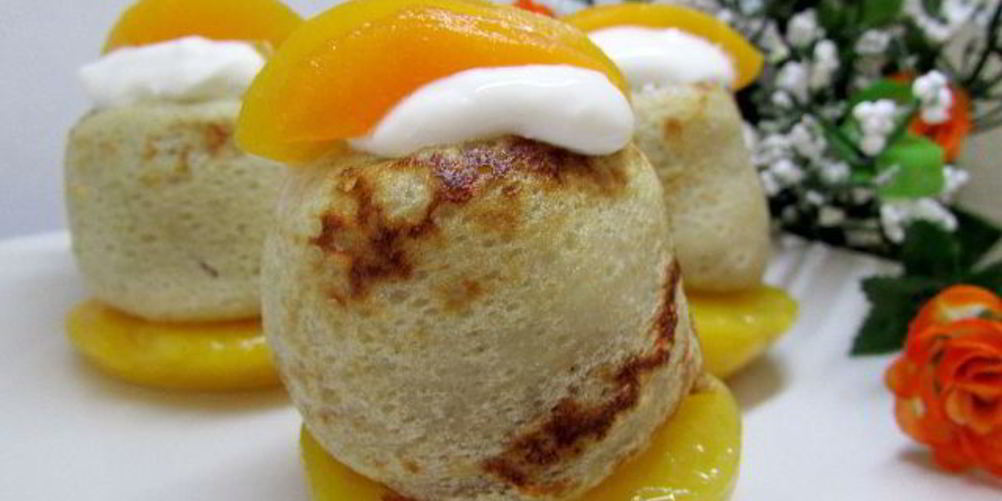 Как приготовить блинчики персик