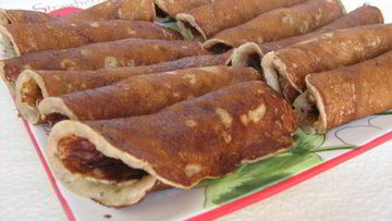 Рецепт Блинчиков ржаных с яблоками