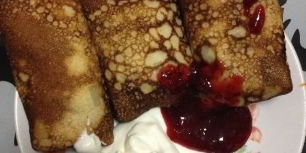 Как приготовить блинчики с бананами черносливом и орехами