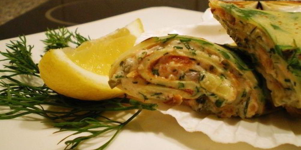 Как приготовить блинчики с копченым лососем