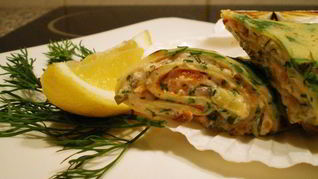 Рецепт Блинчиков с копченым лососем