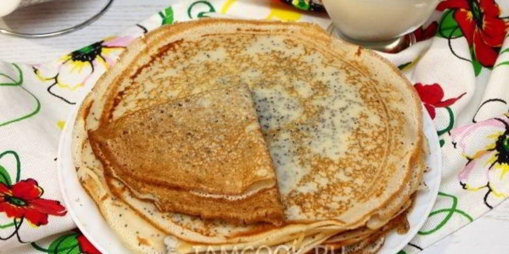 Как приготовить блинчики с маком