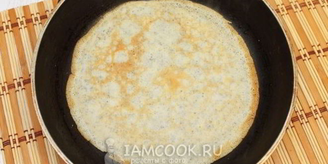 Рецепт блинчиков с маком