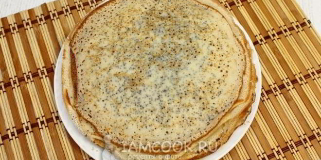 Рецепт блинчиков с маком