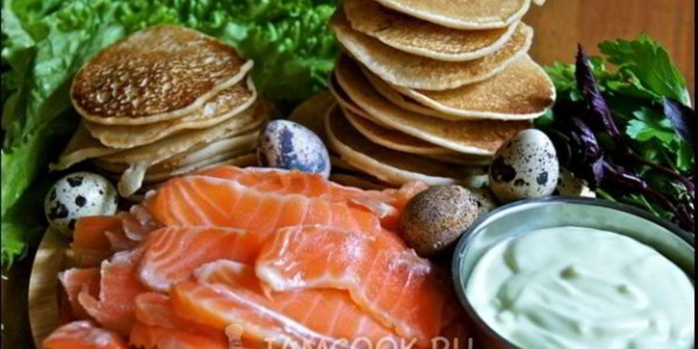 Как приготовить блинчики с семгой