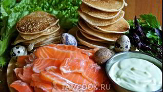 Рецепт Блинчиков с семгой