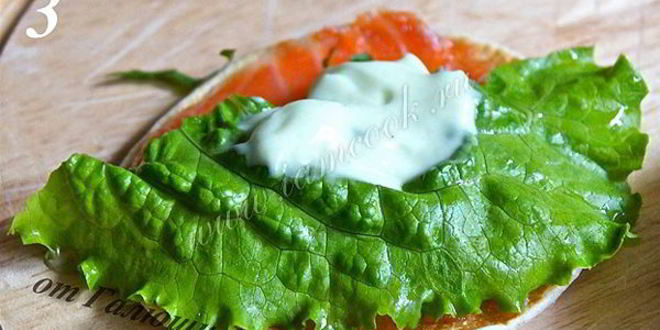 Рецепт блинчиков с семгой