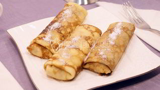 Рецепт Блинчиков с творогом и изюмом