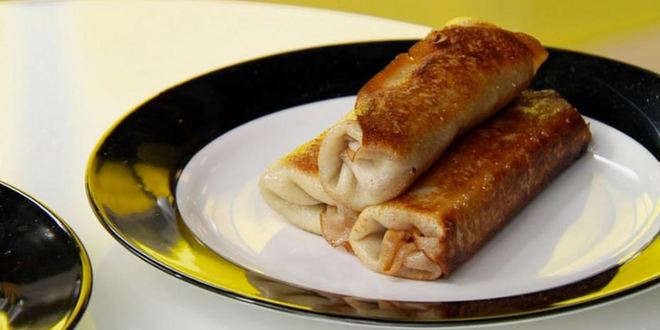 Рецепт блинчиков с жареной капустой