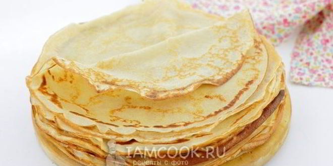 Рецепт блинов ассорти