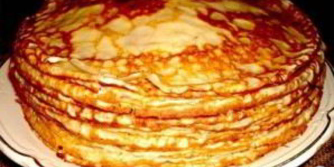 Рецепт блинов красных