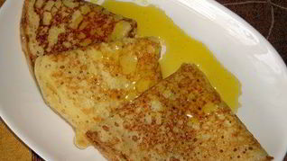 Рецепт Блинов кукурузных заварных к Масленице