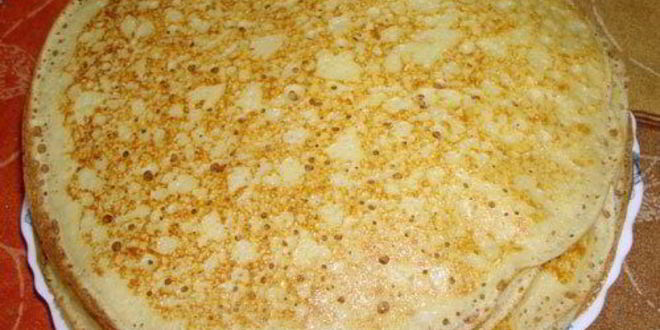 Рецепт блинов кукурузных заварных к масленице