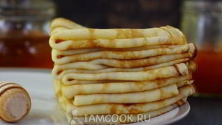 Рецепт Блинов на кефире без соды