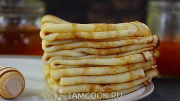 Рецепт Блинов на кефире без соды