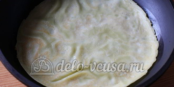 Рецепт блинов с брынзой и зеленью