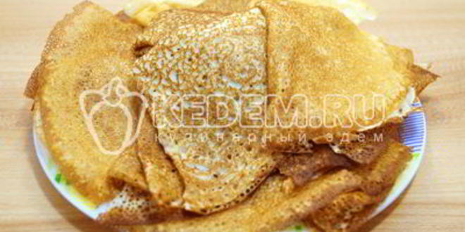 Рецепт блинов с дырочками