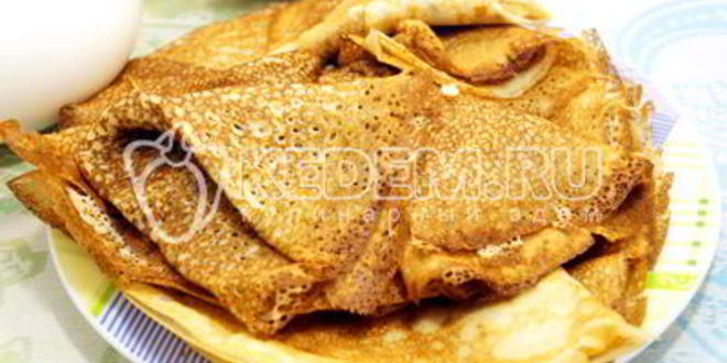 Рецепт блинов с дырочками