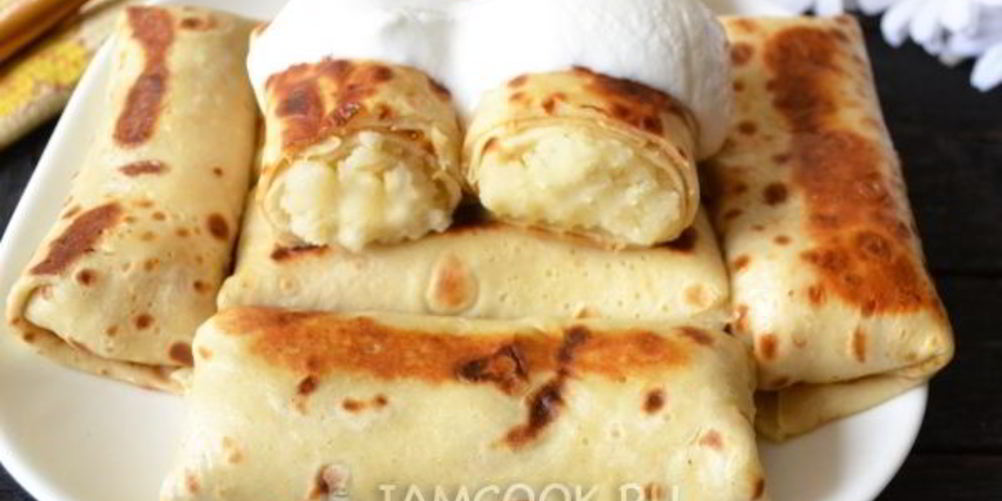 Как приготовить блины с картошкой