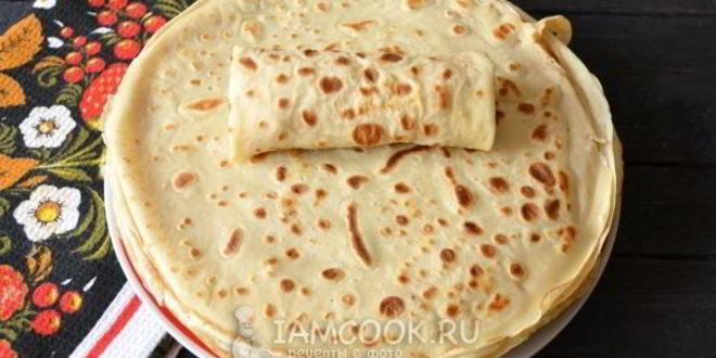 Рецепт блинов с картошкой