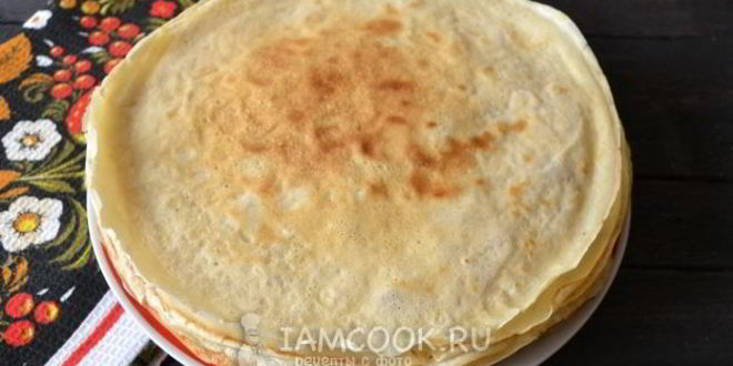 Рецепт блинов с картошкой