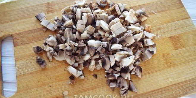 Рецепт блинов с мясом и грибами