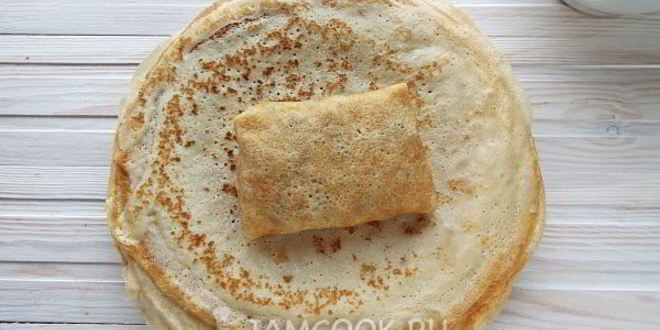 Рецепт блинов с мясом и грибами