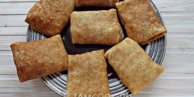 Рецепт блинов с мясом и грибами