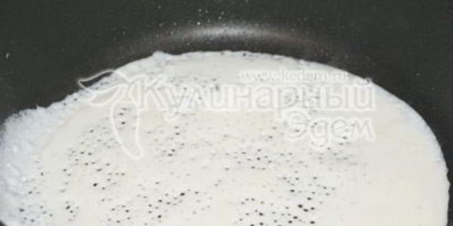 Рецепт блинов с мясом и рисом