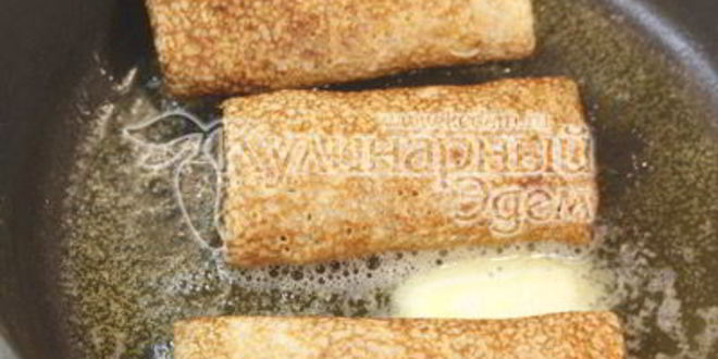 Рецепт блинов с мясом и рисом