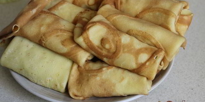 Рецепт блинов с мясом по-домашнему