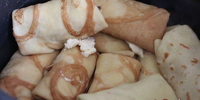 Рецепт блинов с мясом по-домашнему