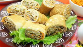 Рецепт Блинов с печенью Закусочные