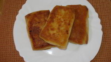 Рецепт Блинов с ветчиной, сыром и зеленью