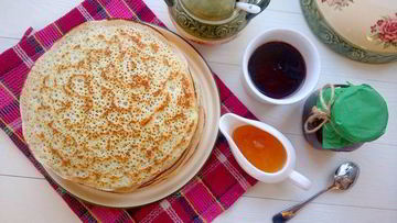 Рецепт Дрожжевых блинов Аппетитных