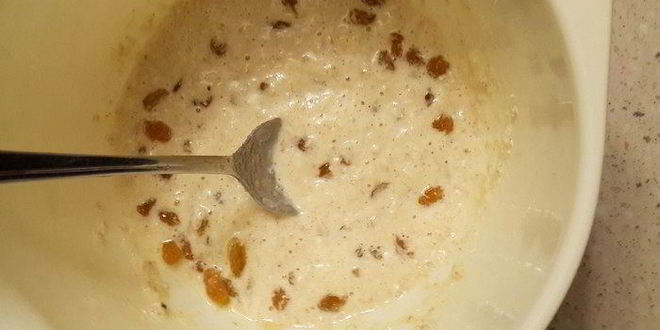 Рецепт овсяноблина с изюмом