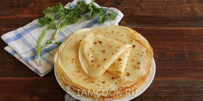Рецепт тонких блинов на кислом молоке