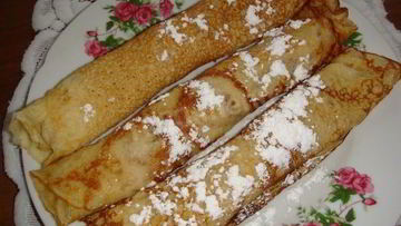 Рецепт Яблочных блинов с изюмом