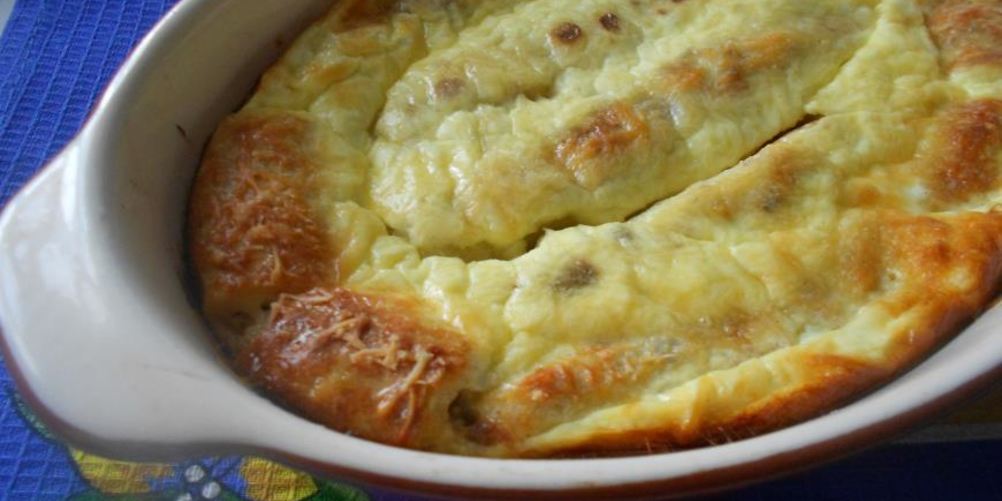 Как приготовить запеченные блины с курицей и шампиньонами