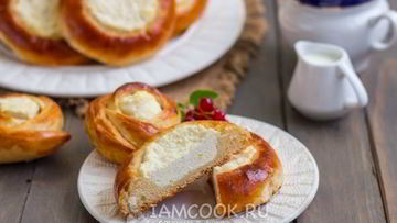 Рецепт Домашних ватрушек с творогом
