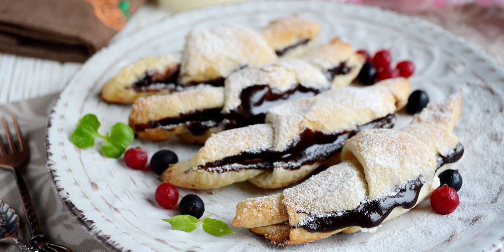 Как приготовить круассаны с нутеллой